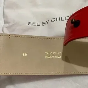 Brand New See by Chloe Red Knot Belt Size 80 See By Chloe | Accessories | Brand New See By Chloe Red Knot  main image 3